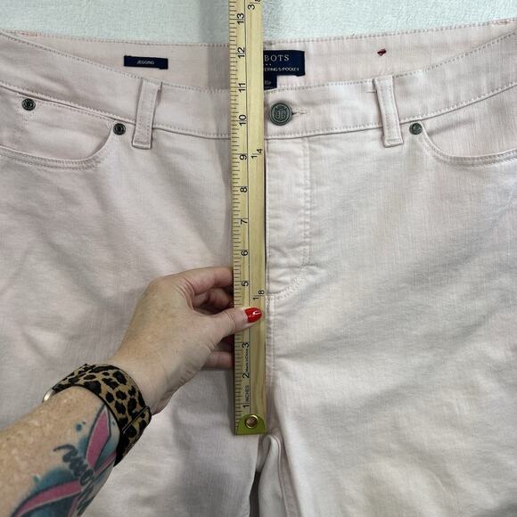 Talbots Plus 16P Petite Jeans Simply Flattering 5 Pocket Jegging High Rise Pink - Picture 14 of 16
